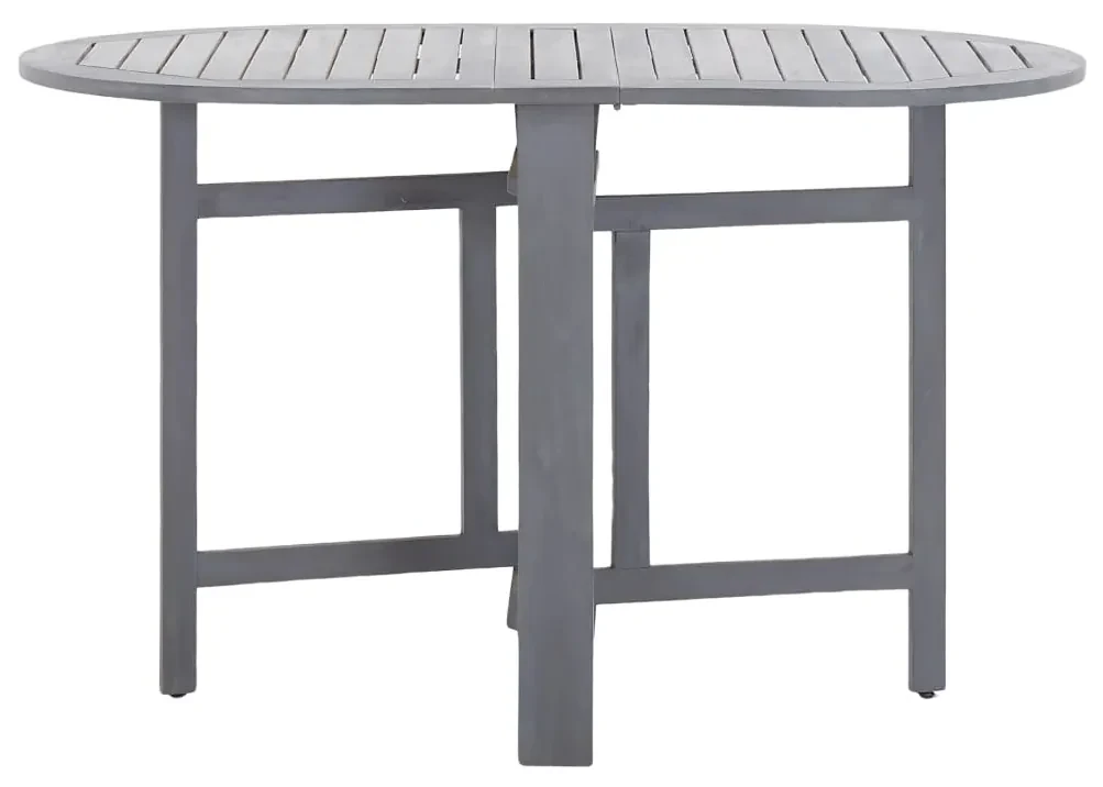 vidaXL Tuintafel 120x70x74 cm massief acaciahout grijs