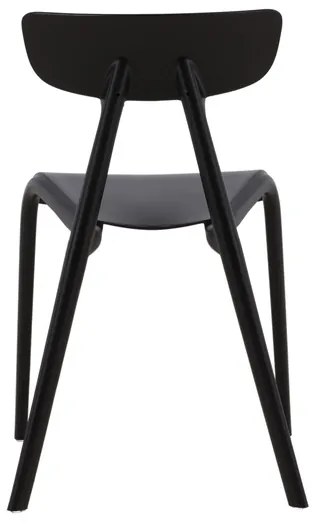 Jörn Eetkamerstoel - Carina  - Zwart - Kunststof - Jörn