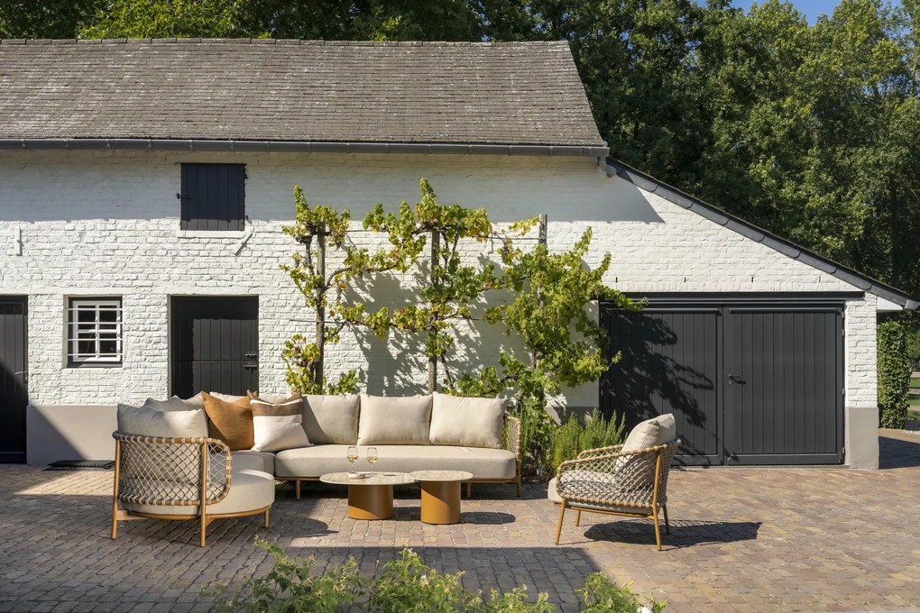 De Martinique hoek loungebank amber XL SALE