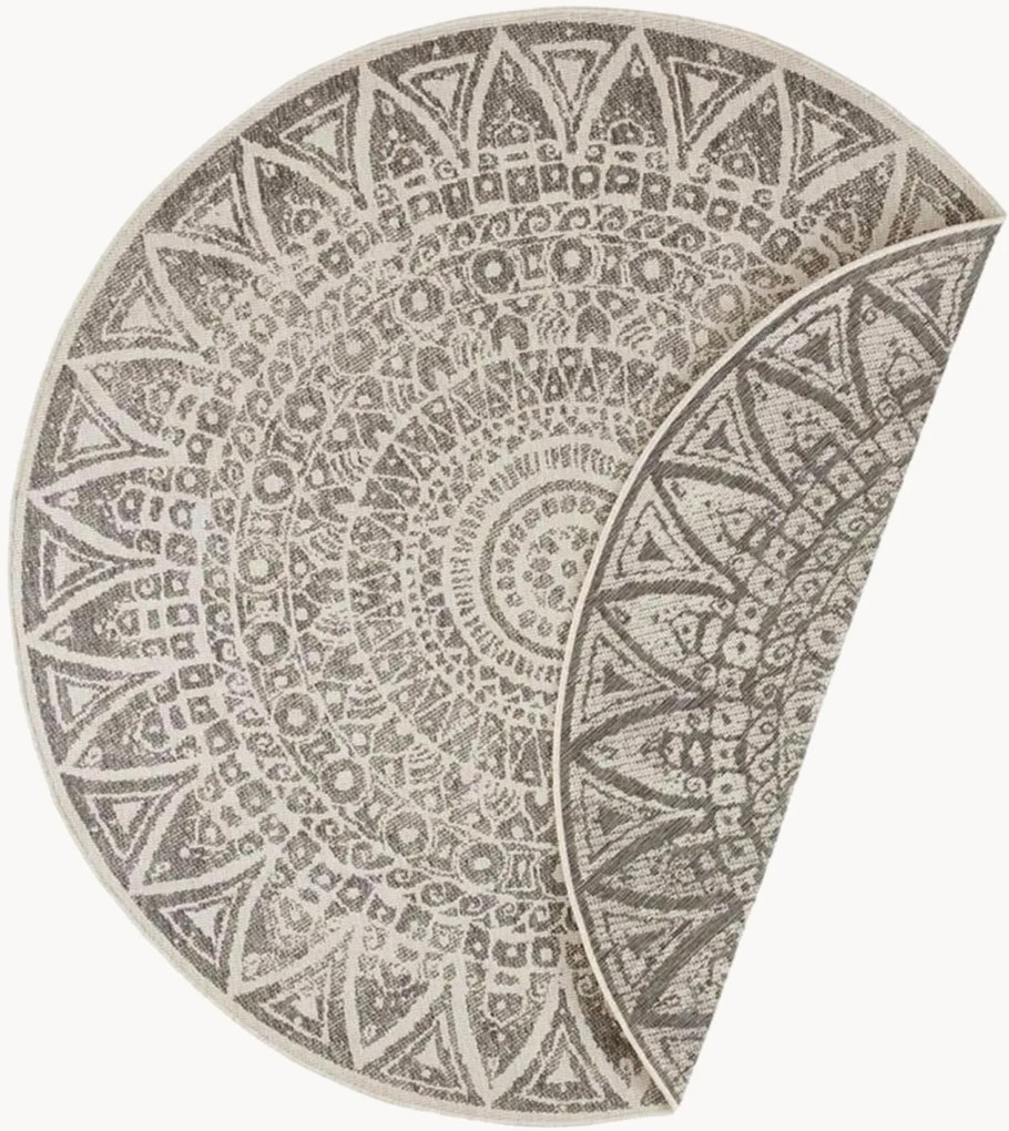 Rond in- & outdoor dubbelzijdig vloerkleed Lilja