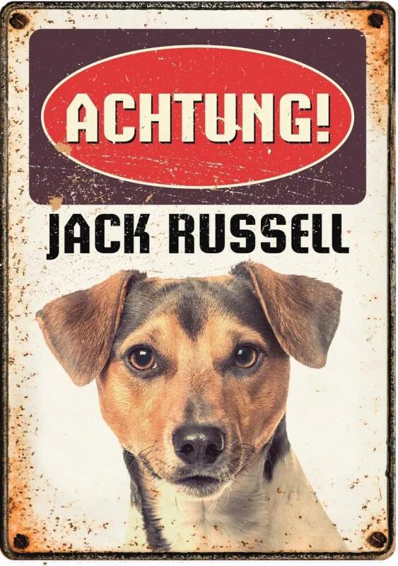 Waakbord Hond Jack Russell 21 X 14,8 Cm Bruin (de)
