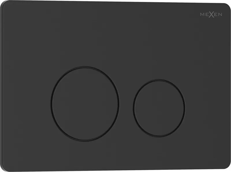 Mexen Tex 06 spoelknop roestvrij staal, zwart mat - 6106-02