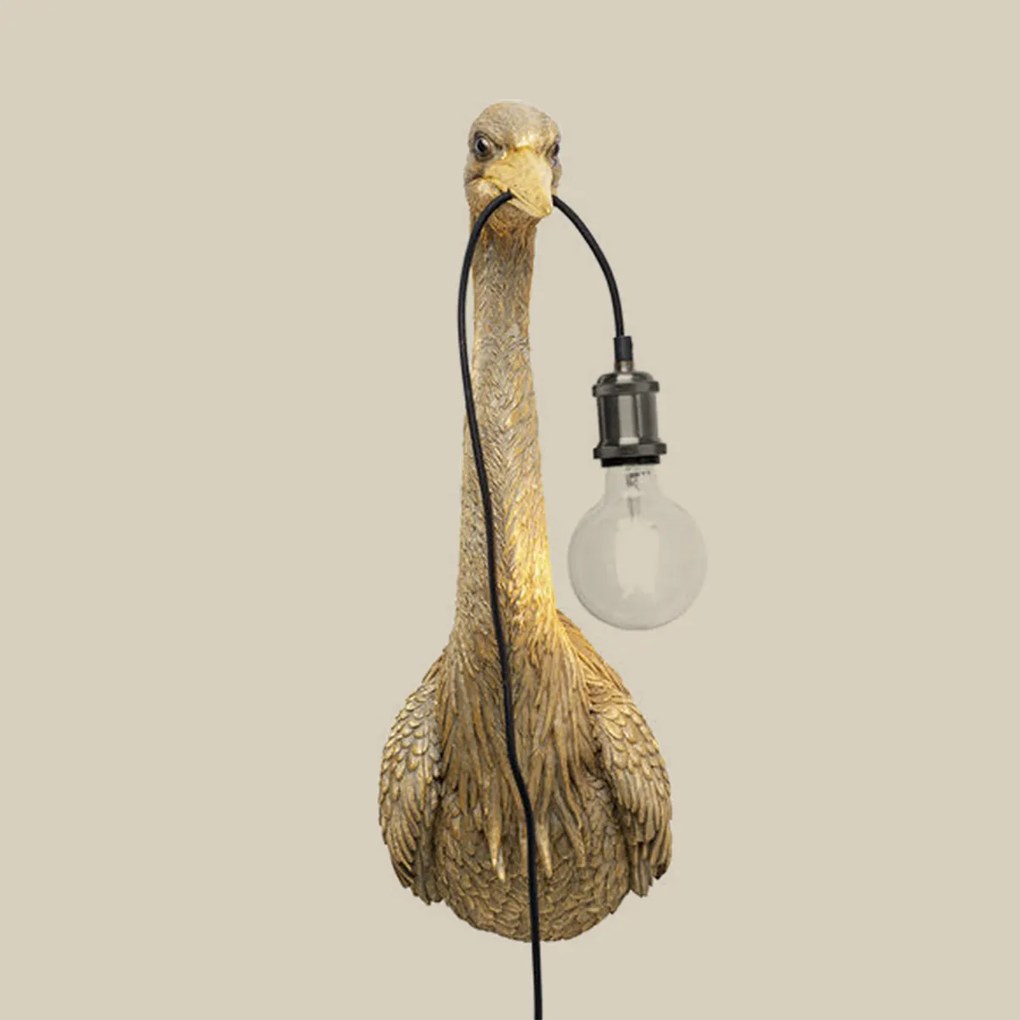 Gouden Reiger Wandlamp