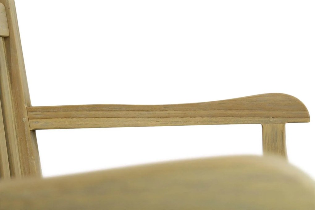 Garden Collections Preston Tuinbank Incl. Forest Green Kussen Teak Old Teak Greywash