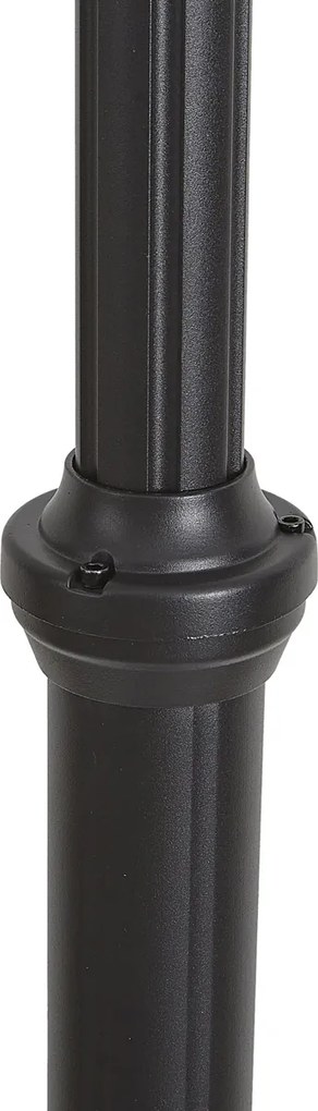 Klassieke buitenlantaarn zwart 200cm IP44 - Daphne