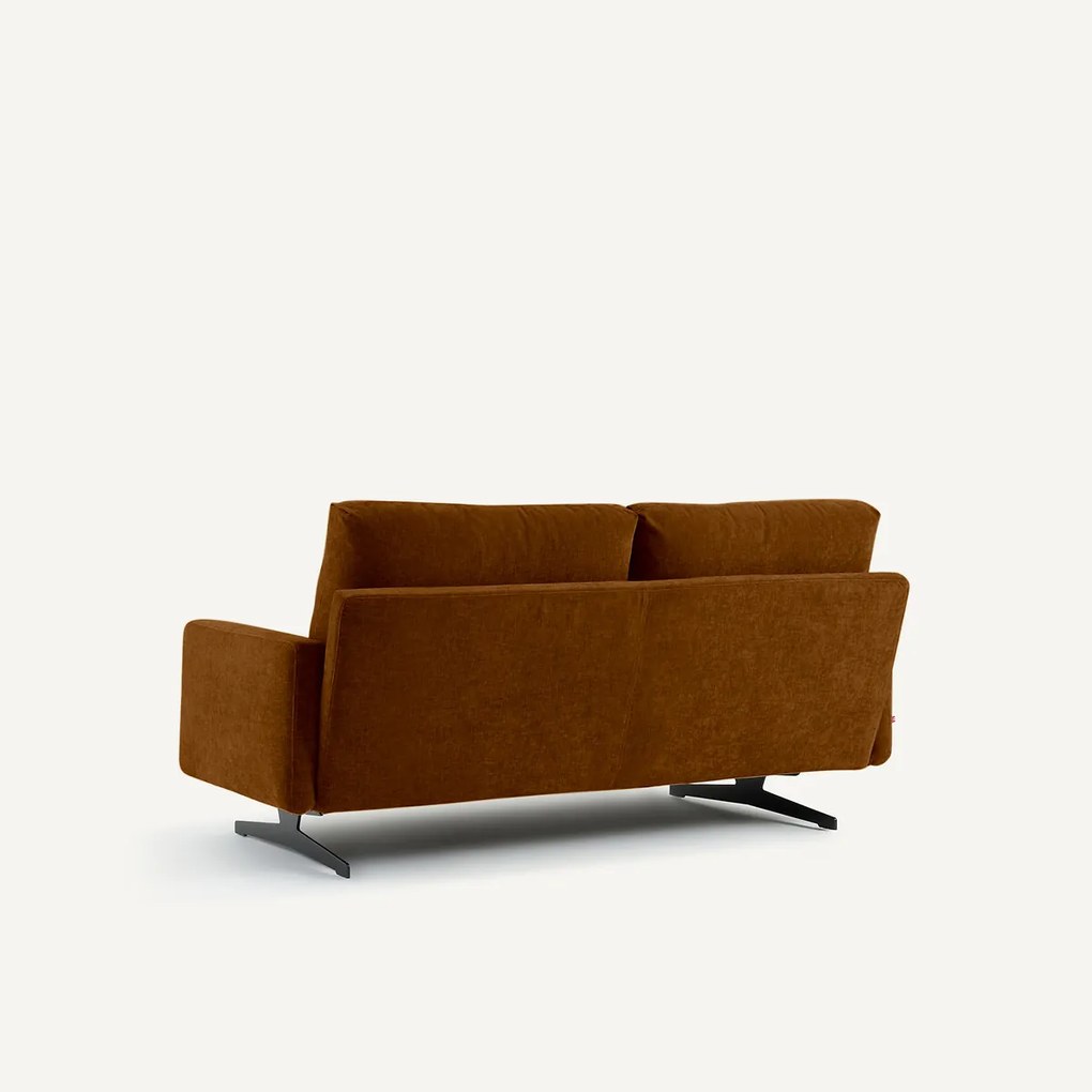 2-zitsbank in chenille fluweel, Delicato