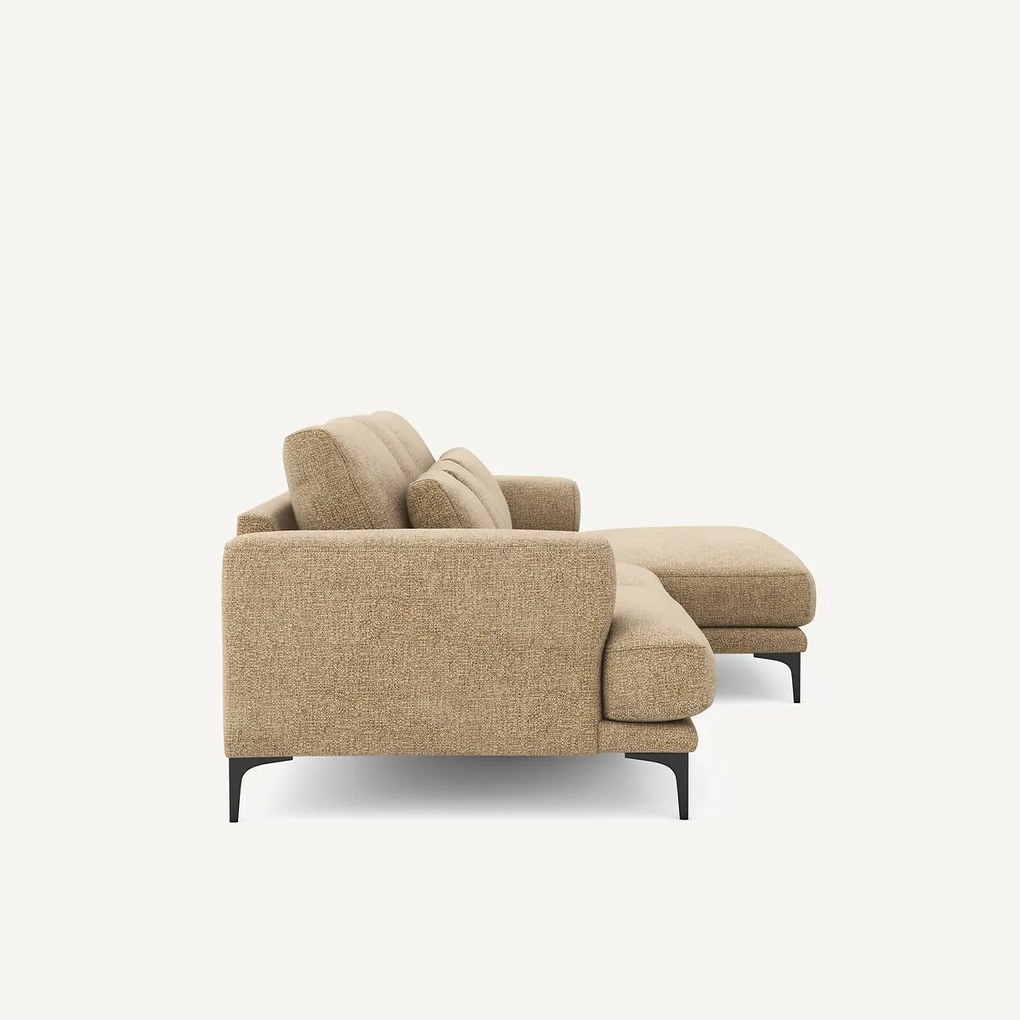 XL hoekbank rechts van stevig katoen, MARSILE