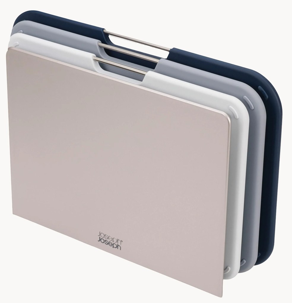 Set van 4 snijplanken Nest met standaard, verschillende formaten