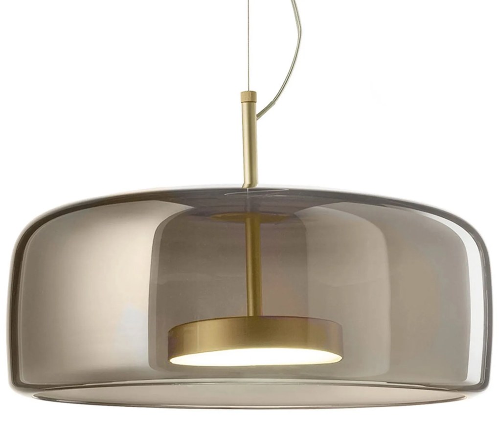 Hangende glazen plafondlamp grijs APP614-1CP