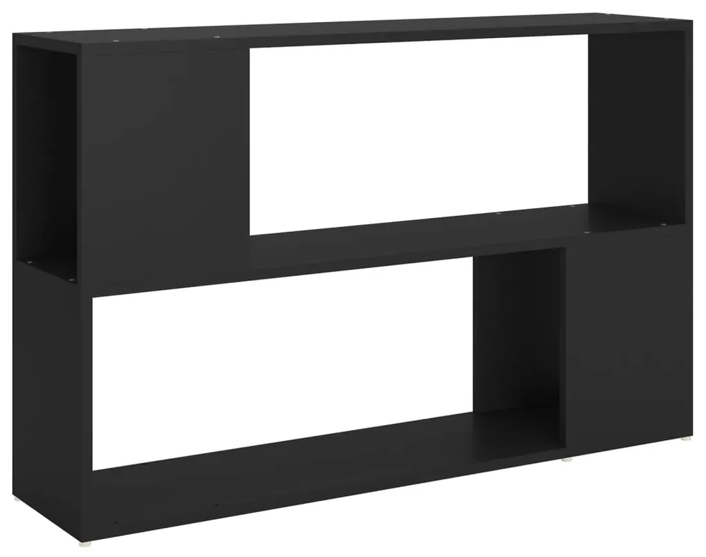 vidaXL Boekenkast 100x24x63 cm spaanplaat zwart