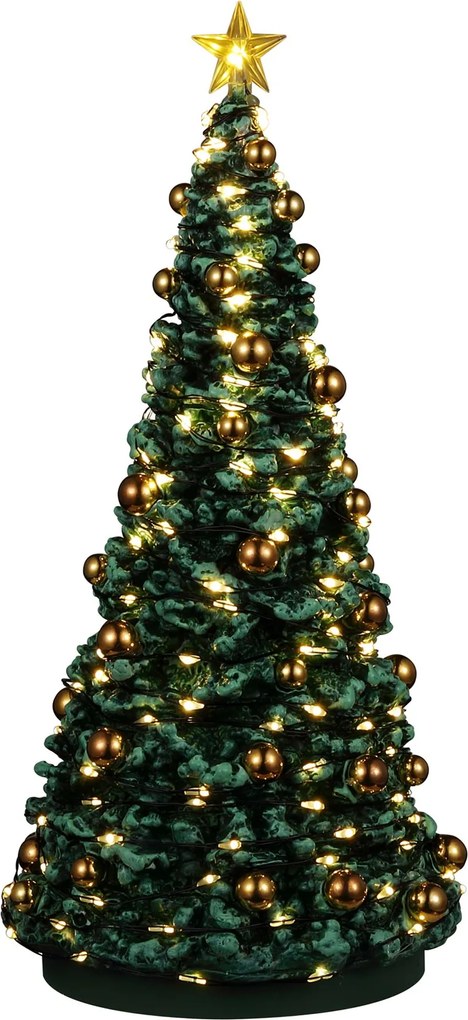 Lemax - 'Jolly Christmas Tree' - Verlichte boom - Exclusief adapter (Werkt op batterijen)