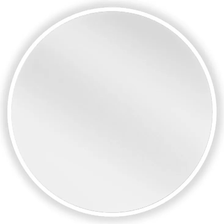 Mexen Loft ronde badkamerspiegel 40 cm, witte rand - 9850-040-040-000-20