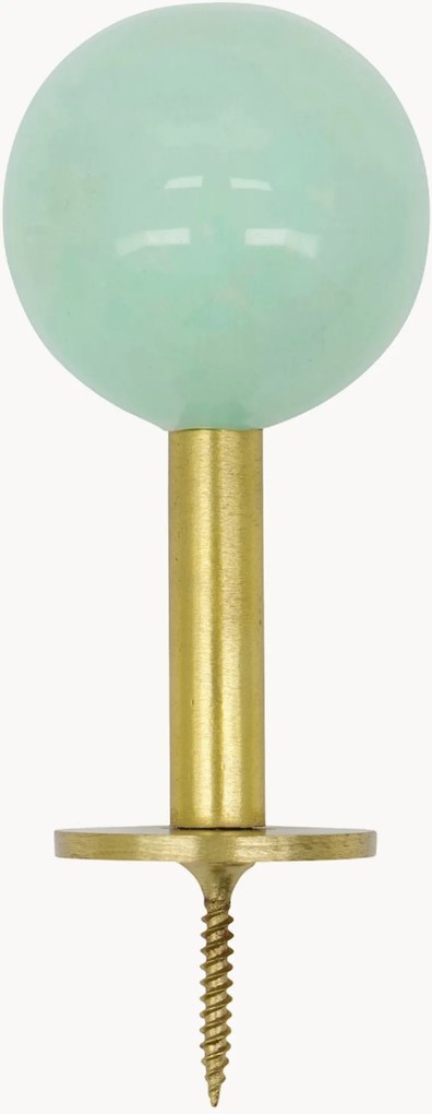 Handgemaakte metalen wandhaken Ball, 2-delig