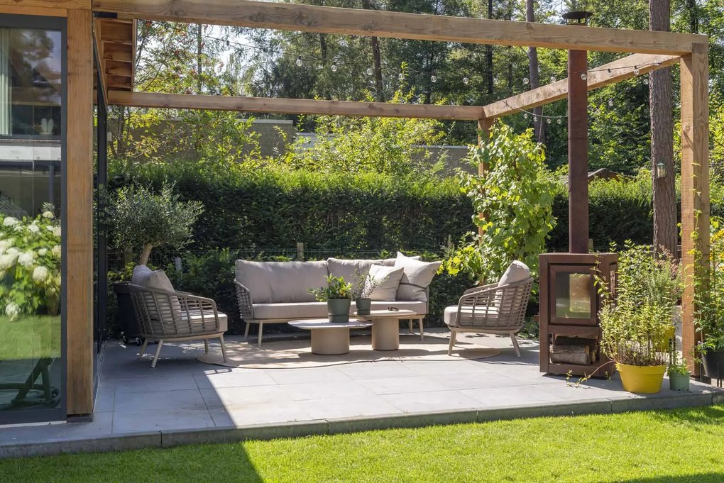 Taste by 4 Seasons Puglia loungeset latte SALE Loungeset taupe weerbestendig