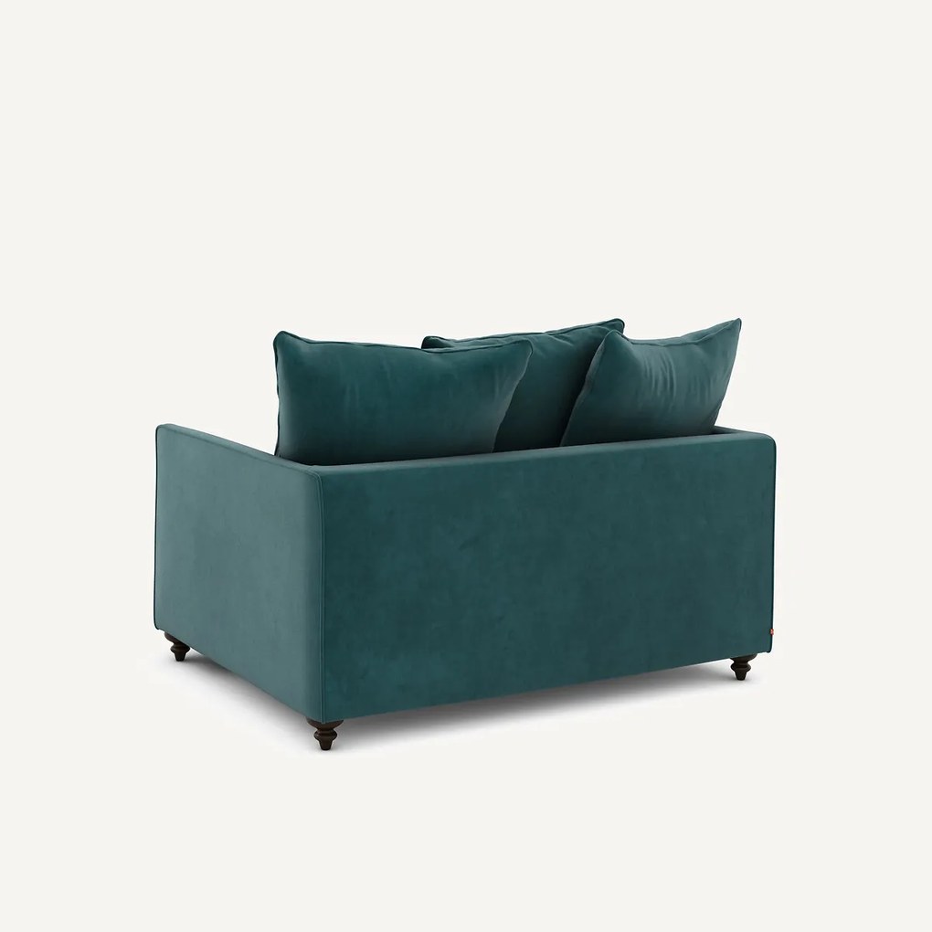 2-zits omvormbare bank van fluweel, Lazare