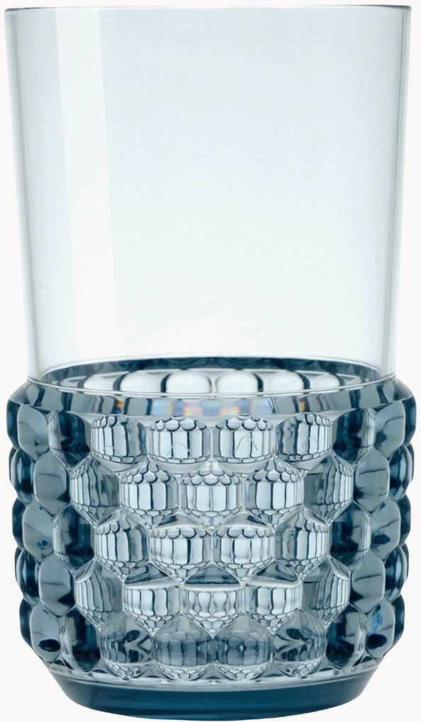 Waterglazen Jellies met structuurpatroon, 4 stuks