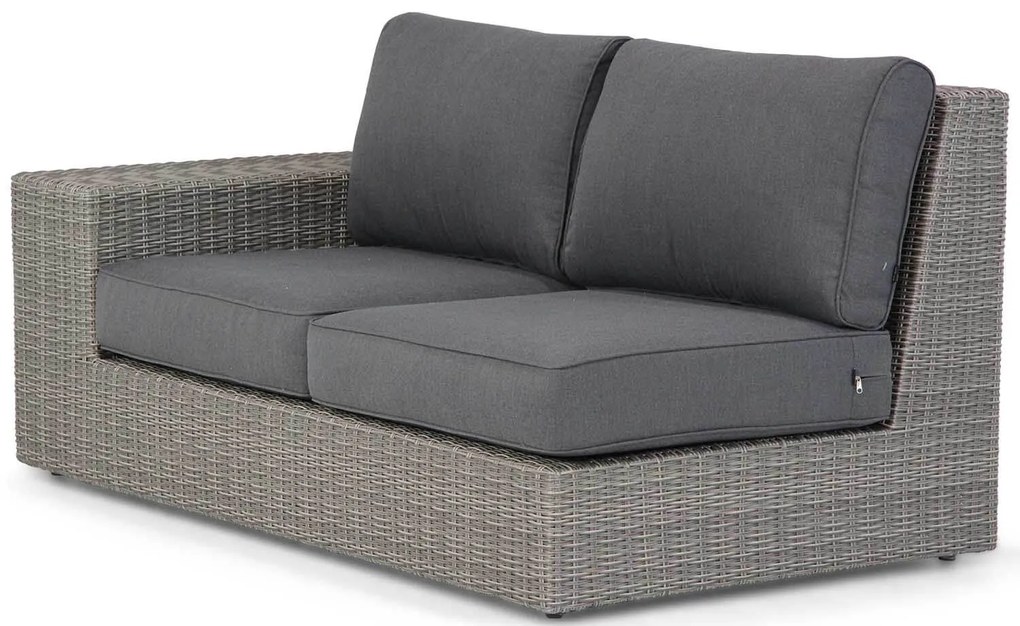 Hoek loungeset 5 personen Wicker Grijs  Garden Collections Oxford/Seaside