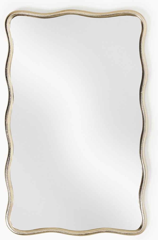 Wandspiegel Reggie met een golvend metalen lijst