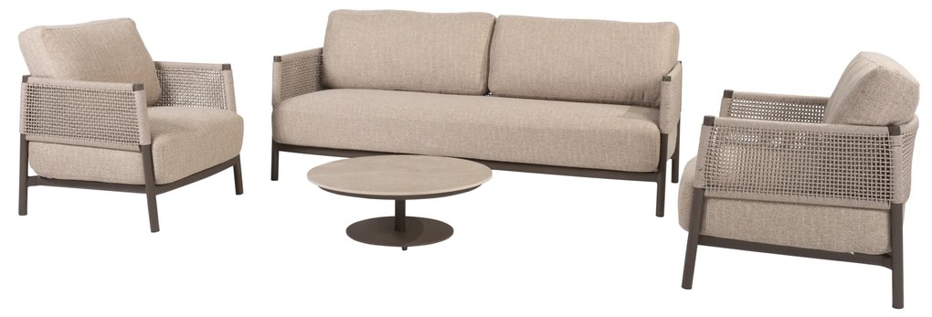 Boaz Savanne stoel bank loungeset 4 delig keramiek terre 4 Seasons Outdoor