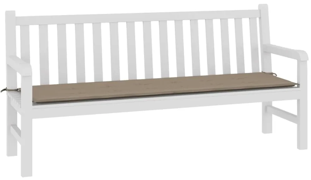 vidaXL Tuinbankkussen 180x50x3 cm taupe