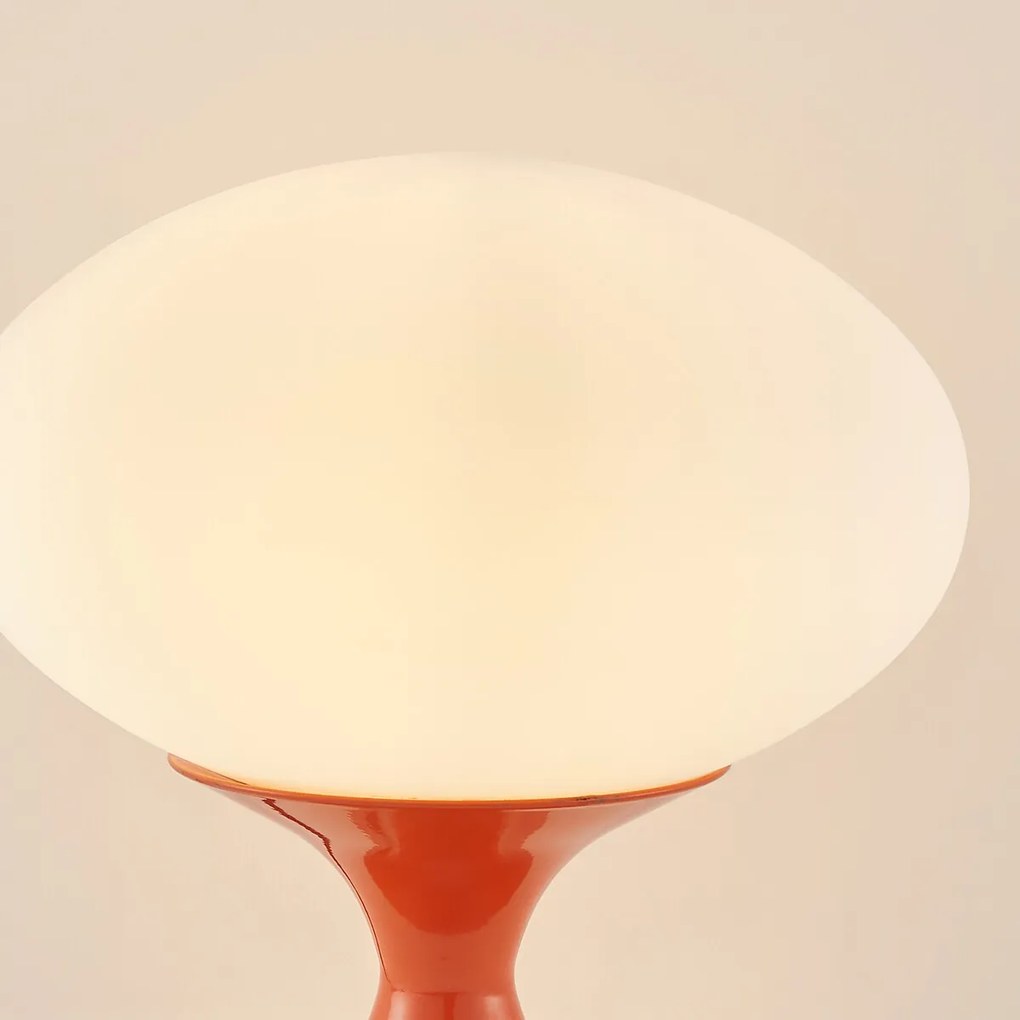 Tafellamp van opalineglas en ijzer Merisa