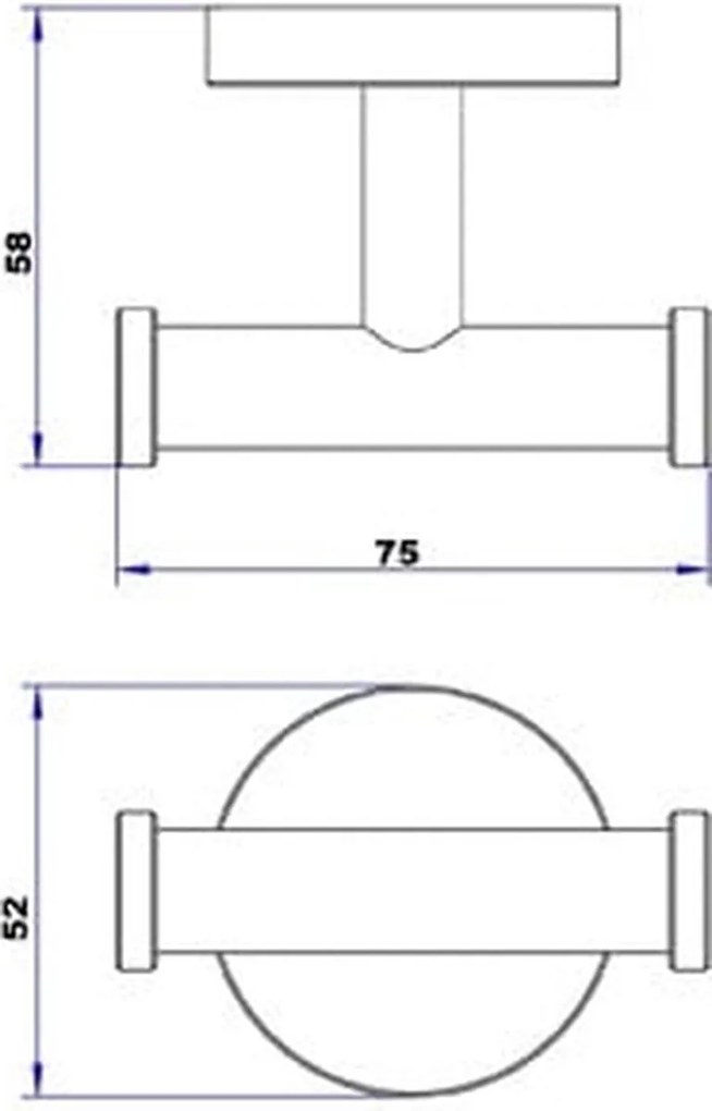 Plieger Vigo handdoekhaak dubbel chroom