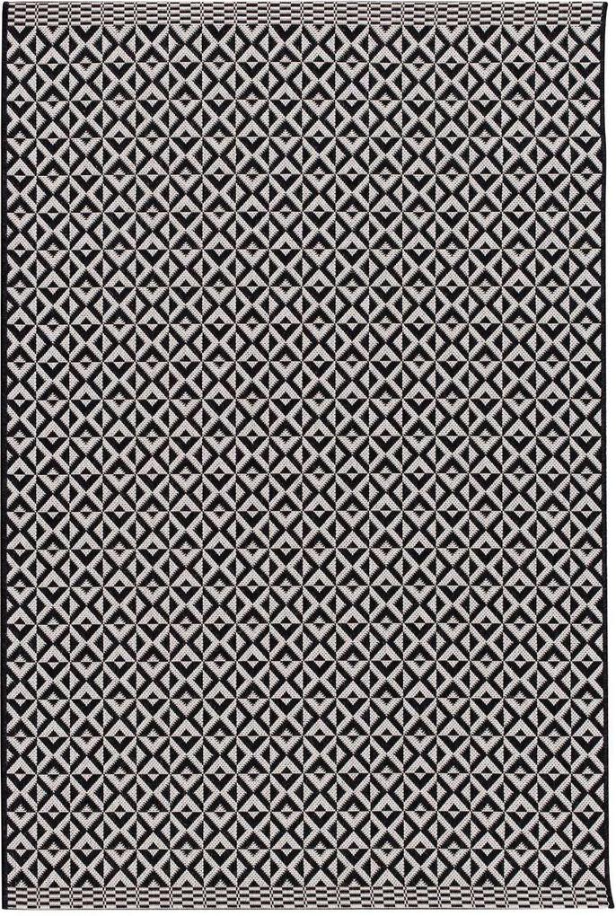 Vloerkleed Modern Geometric black/wool 160x230cm