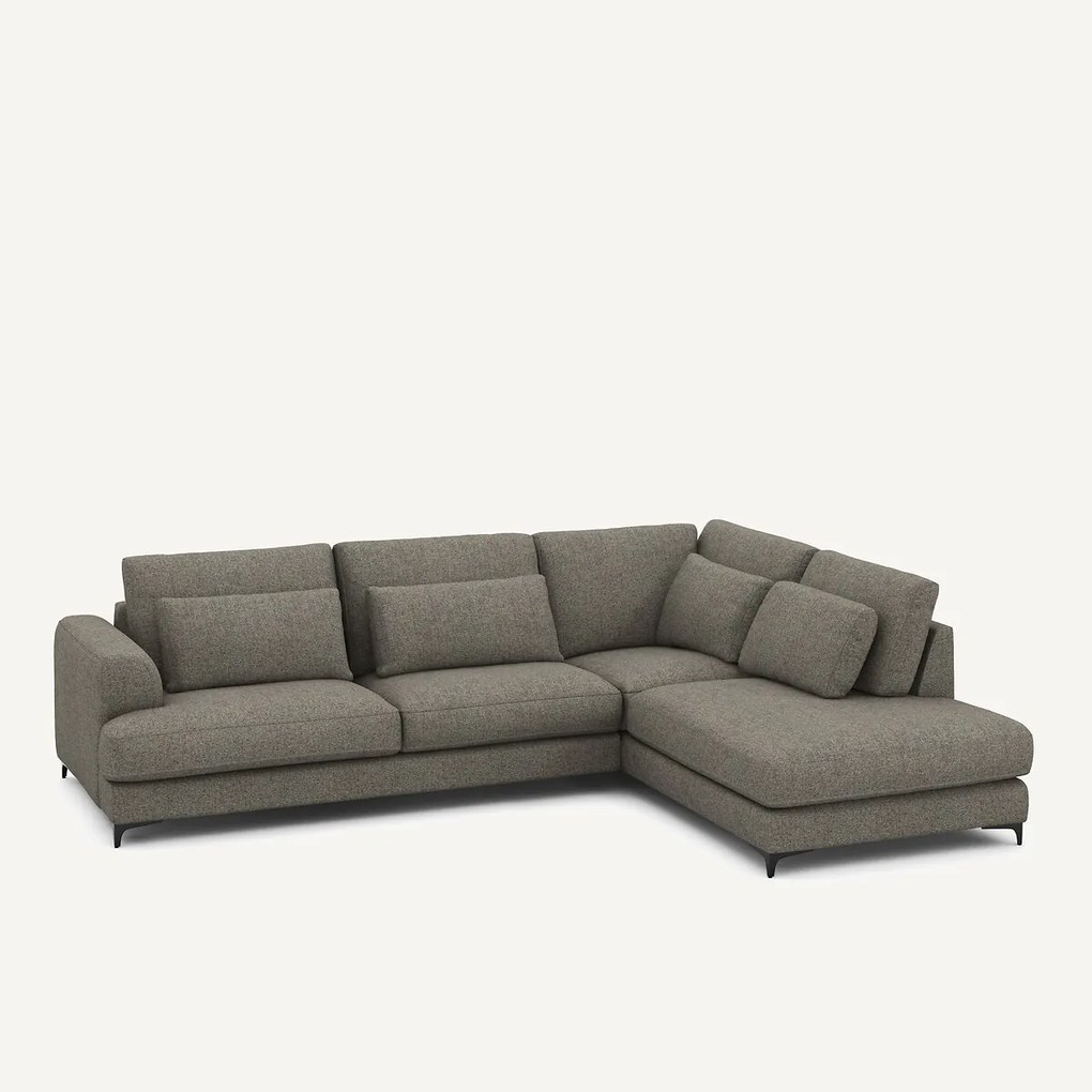 Omvormbare hoekbank rechts, tweed stof, Marsile