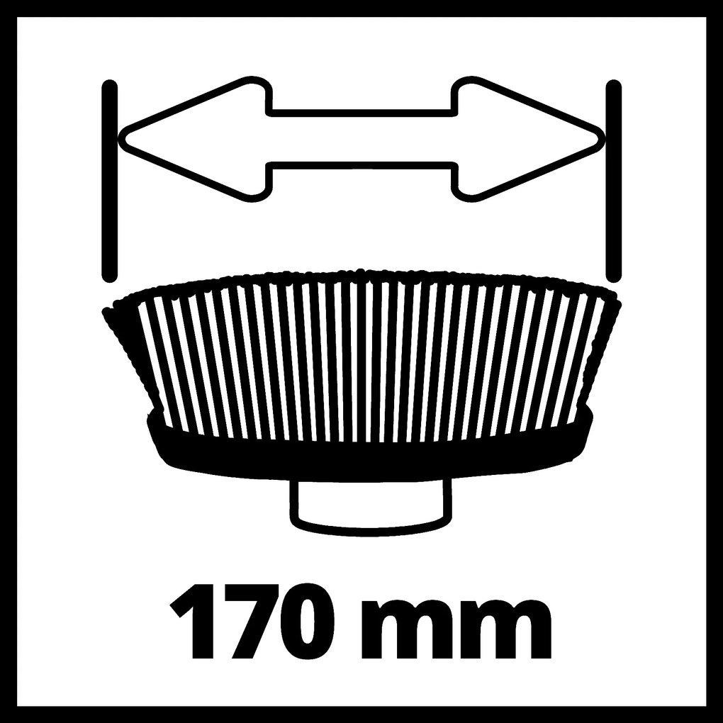 Einhell SOFT Borstel 170/40 - 1 stuk - 170 mm - Dikte: 40 mm - Geschikt voor Picobella 18/90 Li Solo