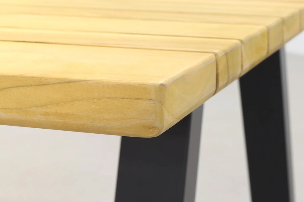 Jasmine/Taste Ambassador 6-persoons dining tuinset 240x100 cm. - Black/Naturel mix