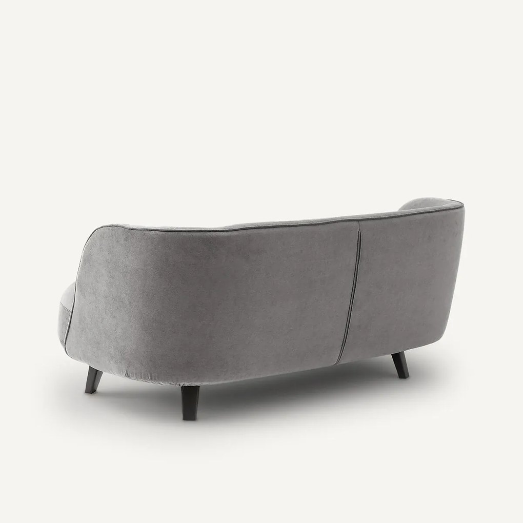 XS 3-zitsbank in stonewashed fluweel, Rosebury, design E. Gallina