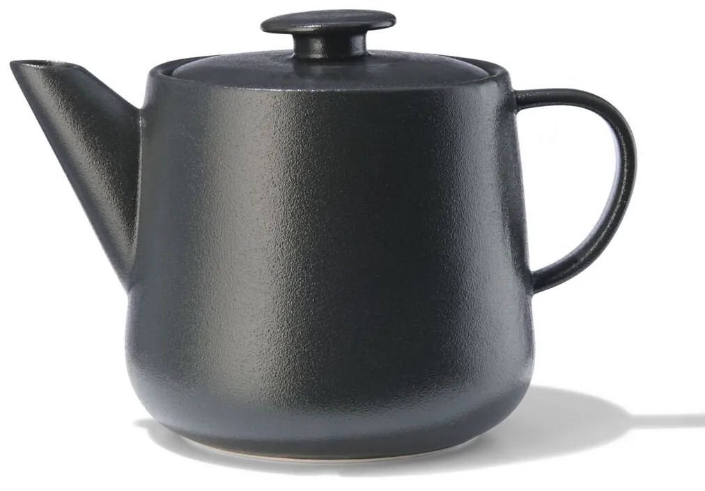 HEMA Theepot - 1.7L - Chicago - New Bone - Mat Zwart (zwart)