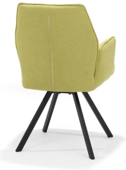 Eetkamerstoel - Tina - stof Teddy geel