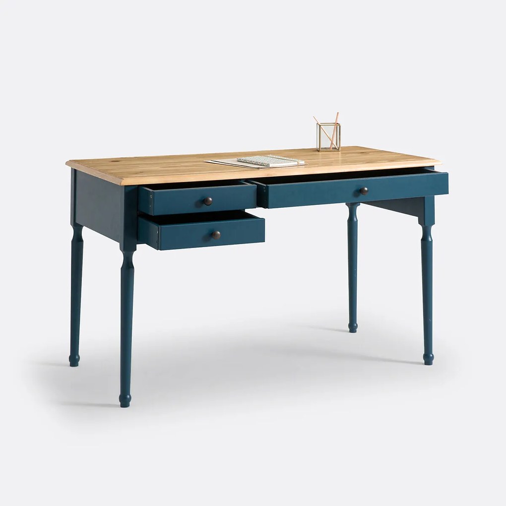 Bureau in massief dennenhout
