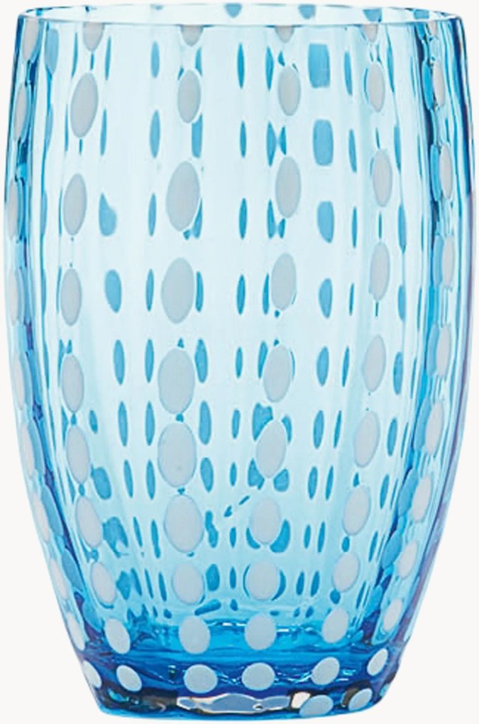 Handgemaakte glazen tumblers Perle, 2-delig