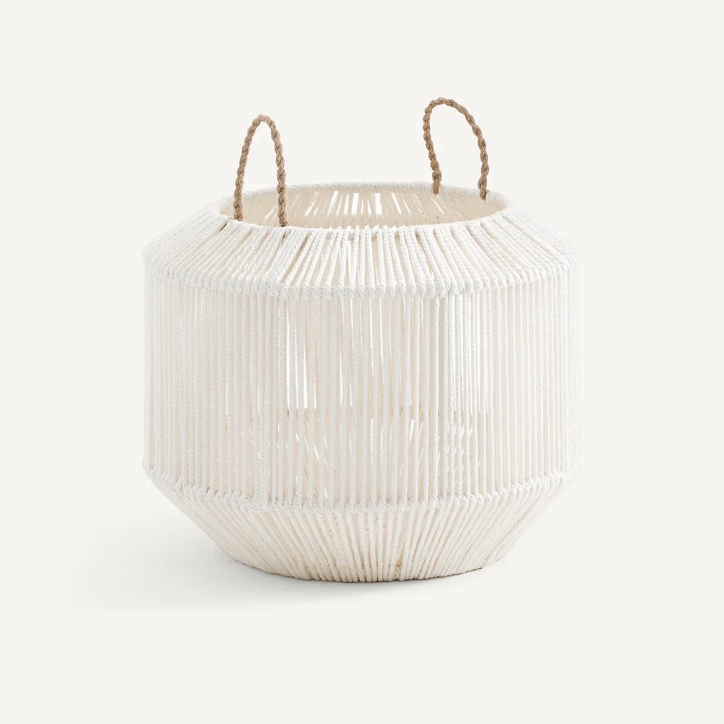 Ronde handgeweven katoenen mand, klein model, FOLO