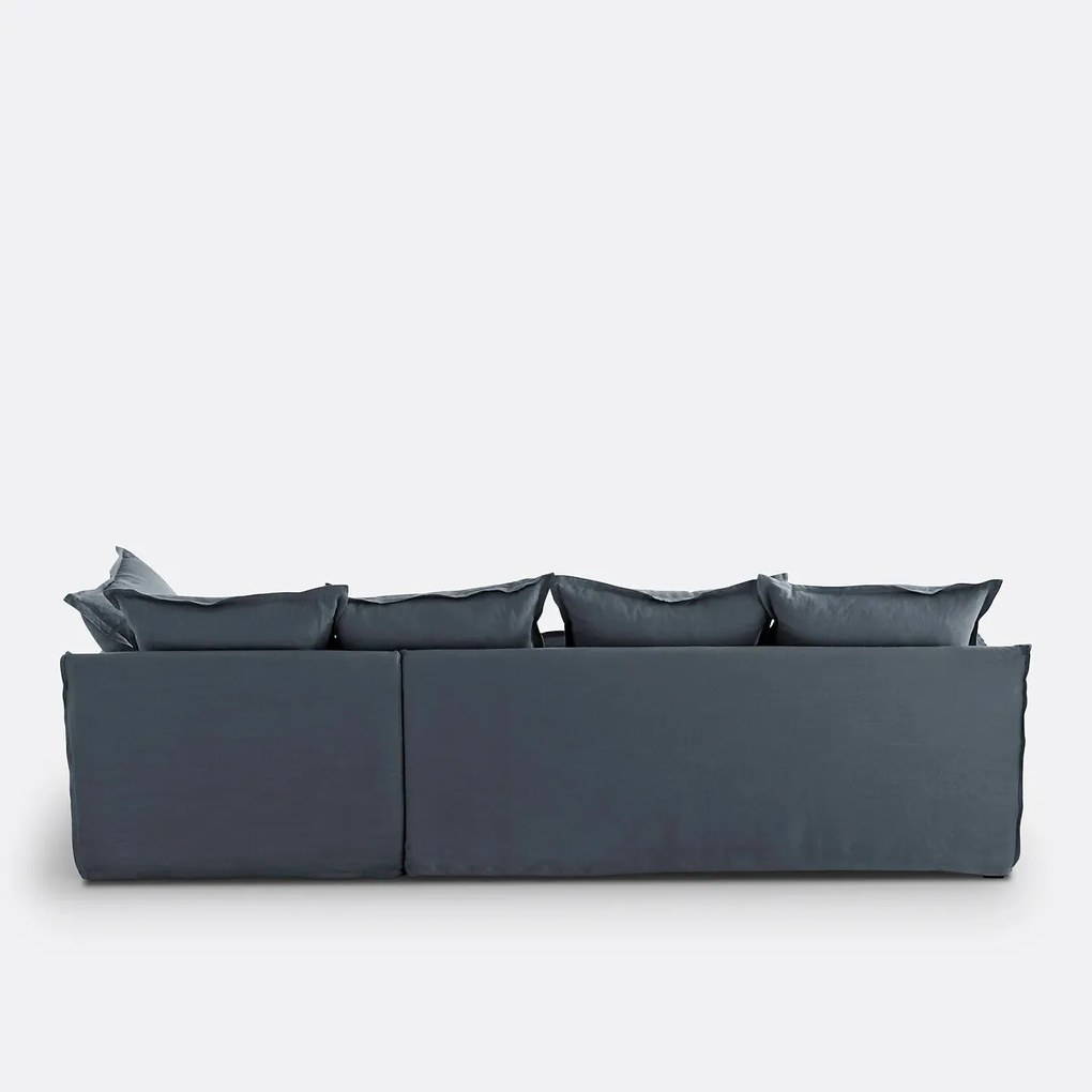 Hoes in linnen voor hoekbank Odna