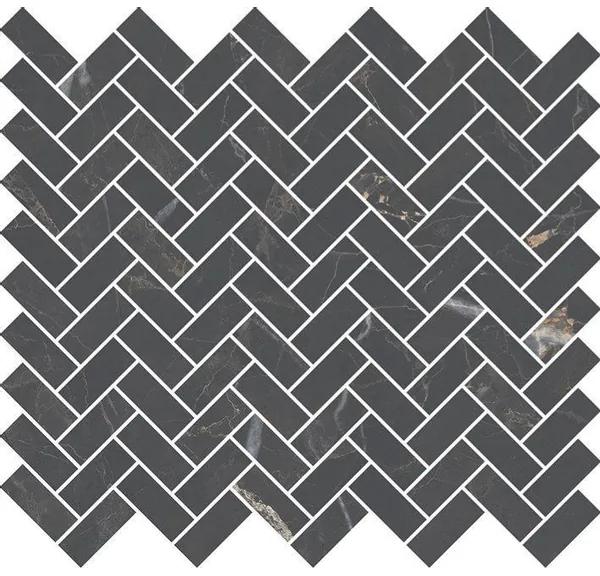 Royal plaza Chella tegelmat 27x28,8 visgr.1,8x4,2 zwart