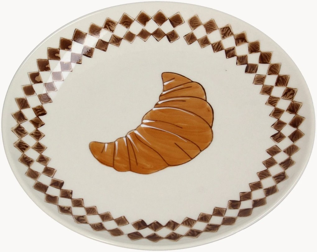 Ontbijtborden Croissant, 6-delig