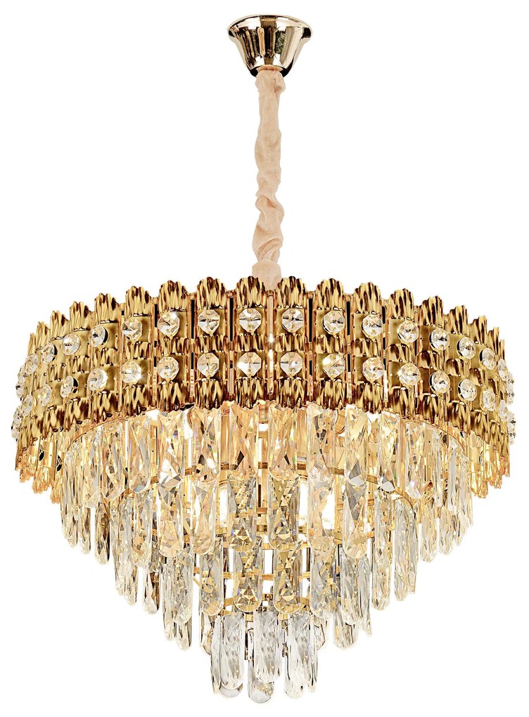 Hanglamp met kristallen G058-CP 60CM GOLD