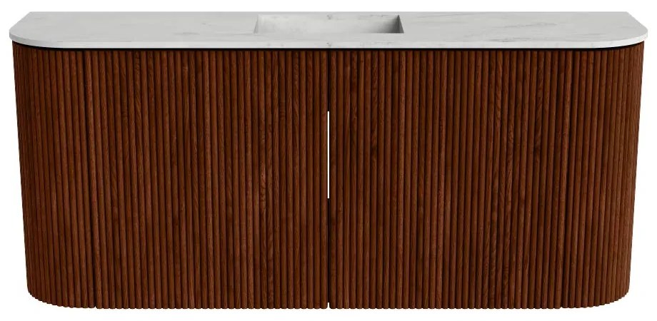 Mondiaz Joya DLux 95cm toiletmeubel ronding links/rechts ruby met wastafel faye midden zonder kraangat opalo