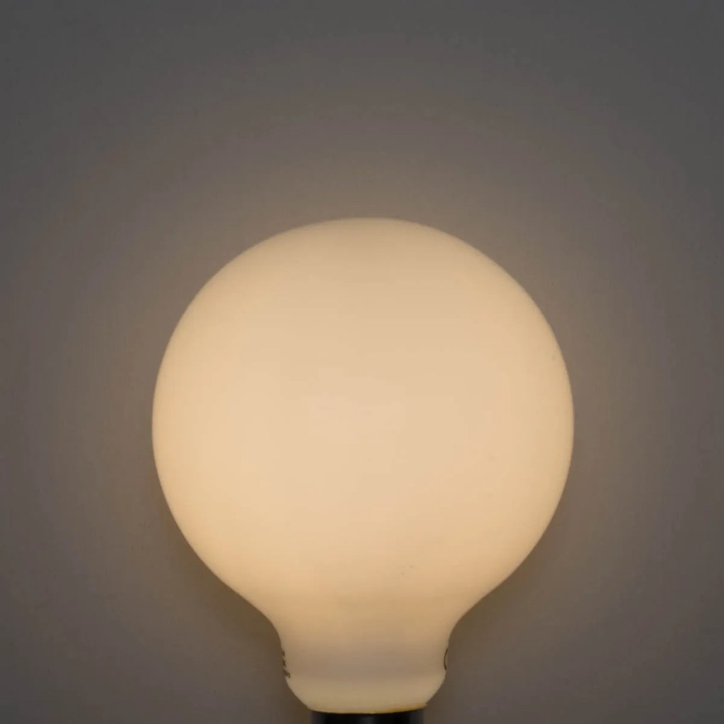 Set van 5 E27 3-staps dimbaar LED lamp opaal G95 4W 450 lm 3000K