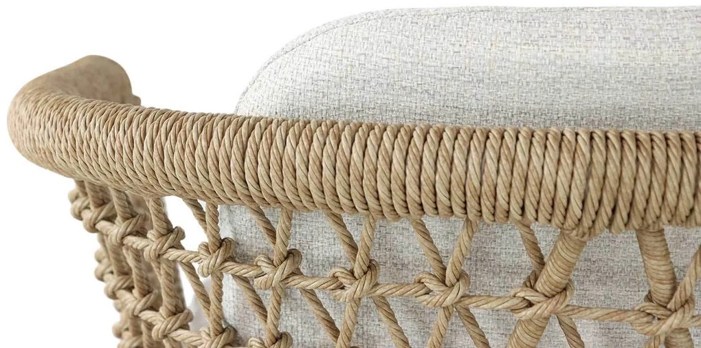 Barset 70 cm Aluminium/wicker Taupe 2 personen Coco Bali/Como