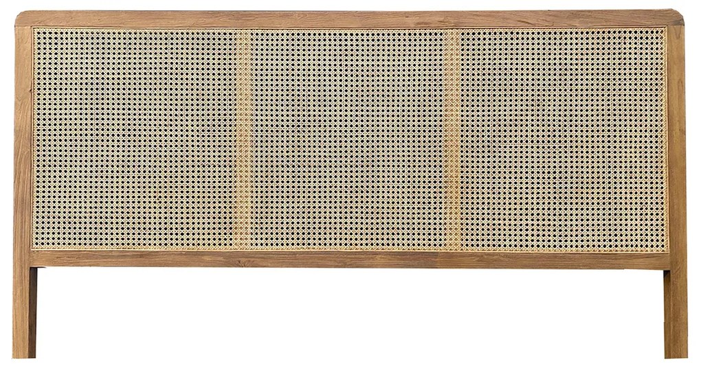 Bed Hoofdeinde Teak En Rotan