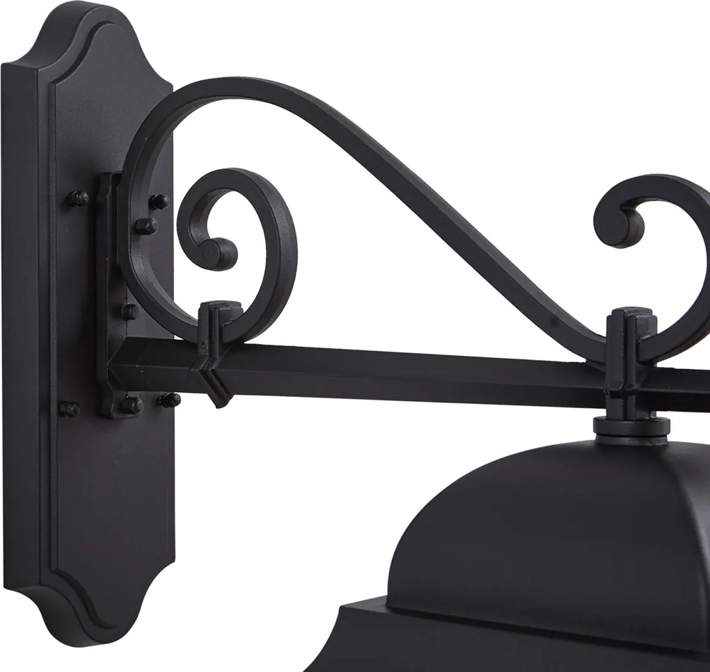 Klassieke buiten wandlantaarn zwart IP44 - Big