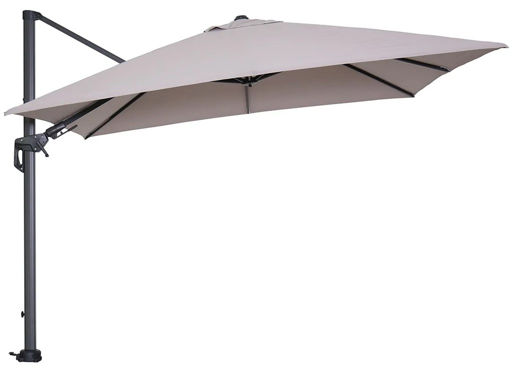 Garden Impressions Hawaii zweefparasol 300x300 cm - frame carbon black - doek zand