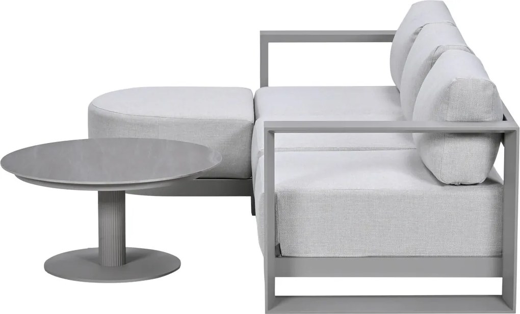 Garden Impressions Malakka loungeset 3-delig chaise longue - taupe