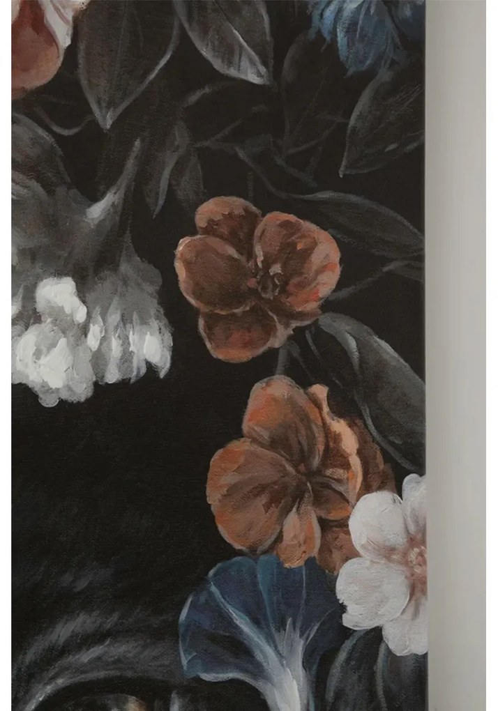 Kare Design Night Leo In Flower Schilderij Luipaard