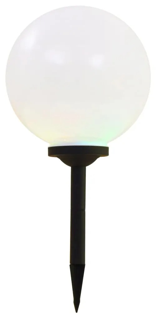 vidaXL LED-solarlampen rond 30 cm RGB 2 st