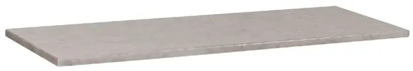 BRAUER Concrete Wastafelblad - 120x46x3cm - zonder kraangat - gecoat beton grijs gemêleerd 2145